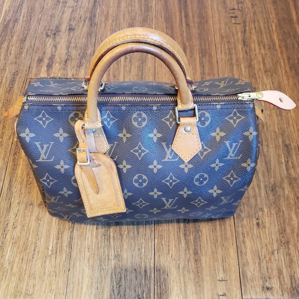 💖100% Authentic Vintage LOUIS VUITTON Monogram Speedy 30 *with FREE Bag Tag - Picture 17 of 17